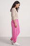 Jacinda Stripe Cotton Trousers Fuchsia – image 5 of 6