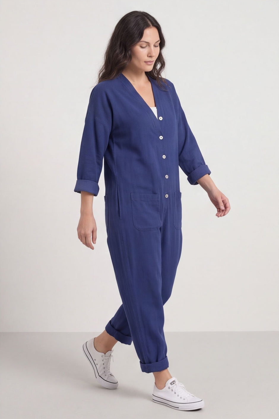 Paulton Needlecord Boilersuit Navy – image 5 of 6