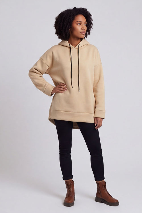Jaylen Hooded Cotton Top Camel – image 5 of 6