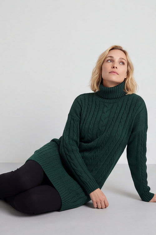 Moira Polo Knitted Jumper Bottle Green – image 5 of 6