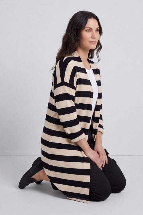 Lizzie Stripped Longline Cardigan – image 5 of 6