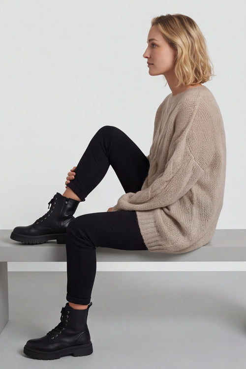 Layne Knitted Jumper Mocha – image 5 of 6