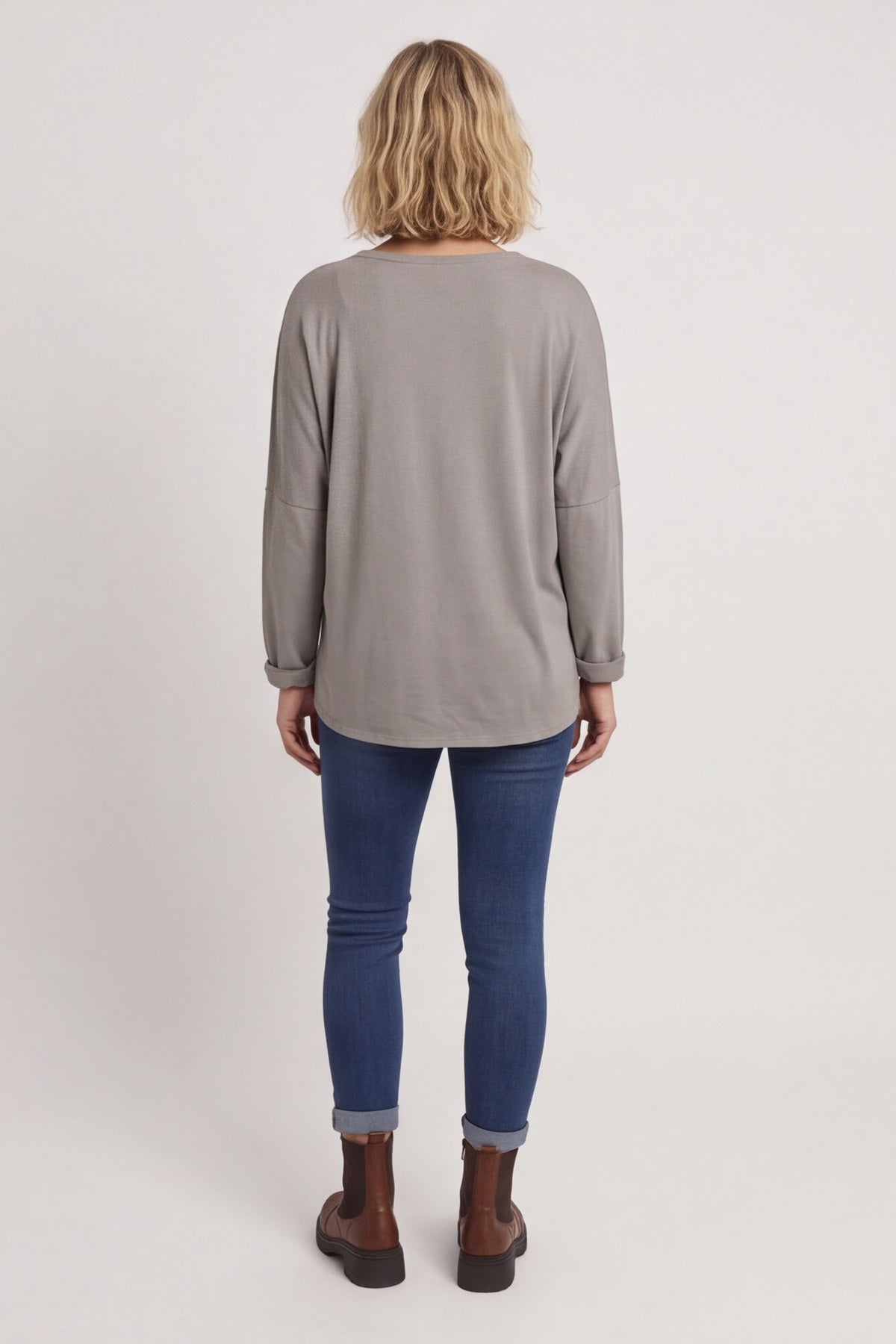 Cherie Heart Cotton Top Mocha – image 4 of 4