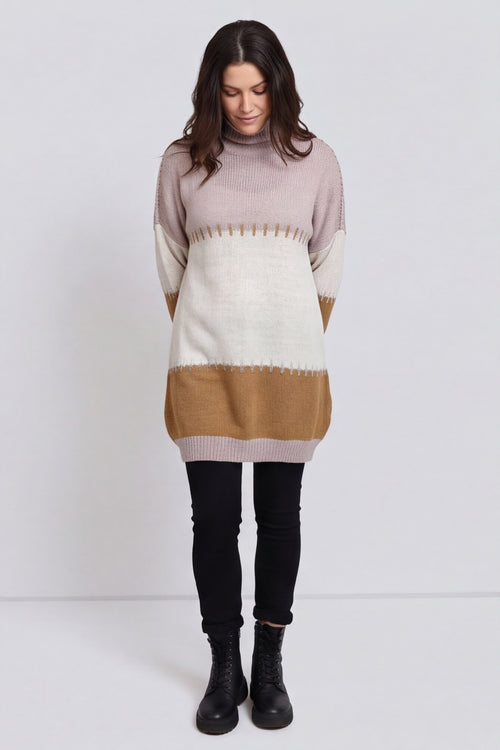 Doris Polo Knitted Jumper Mocha – image 5 of 6