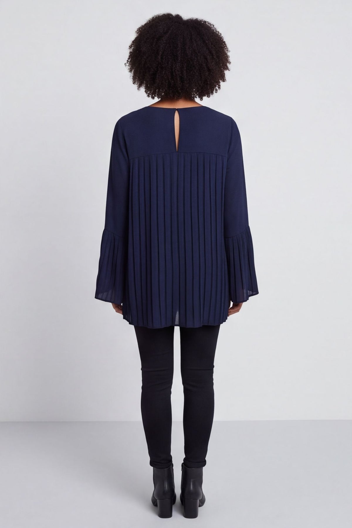 Wynne Pleated Top Navy – image 5 of 6