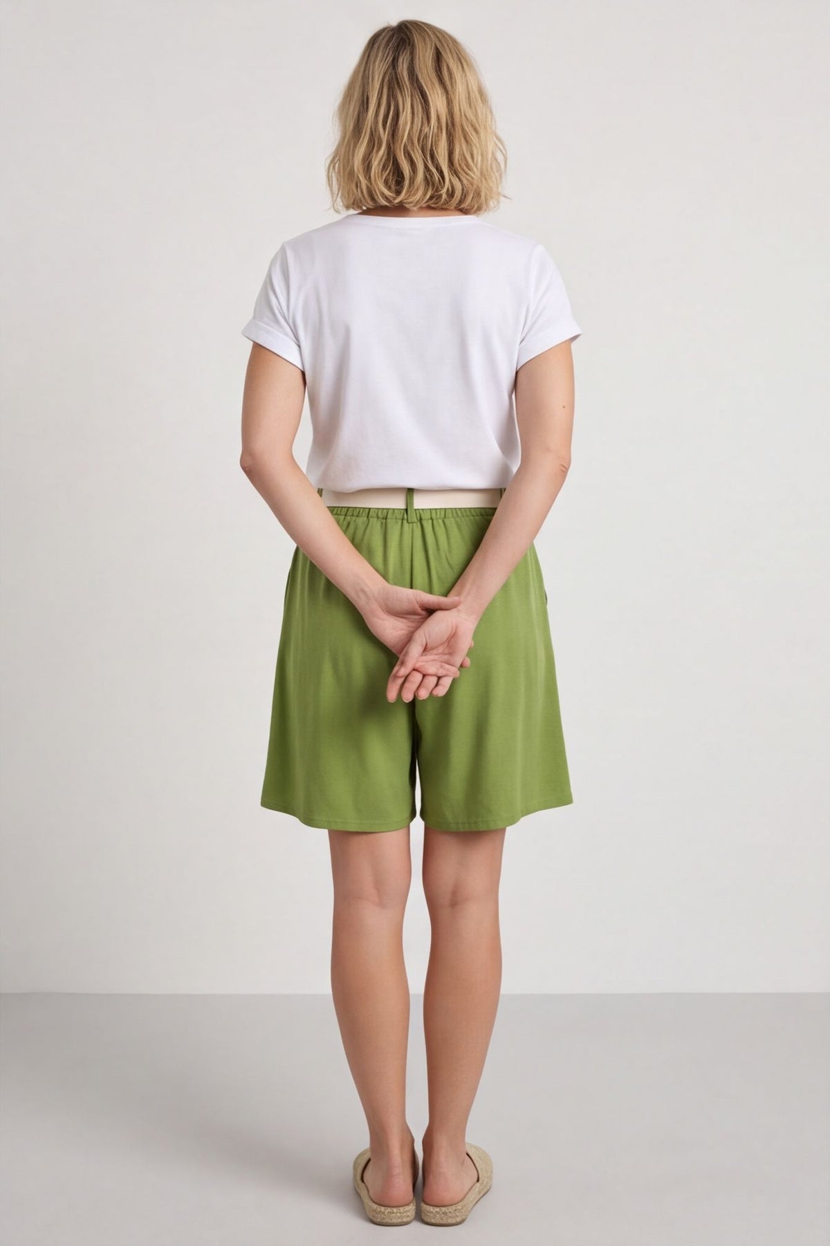 Samida Cotton Shorts Olive – image 5 of 6