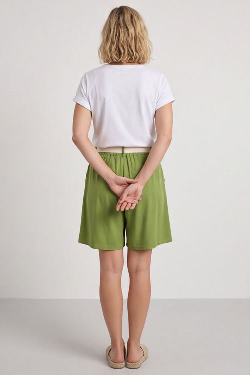 Samida Cotton Shorts Olive – image 5 of 6