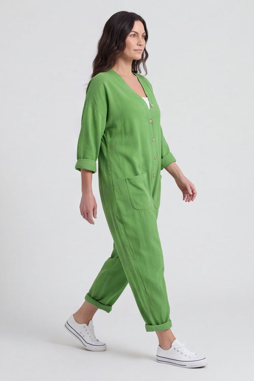 Paulton Needlecord Boilersuit Green – image 4 of 5