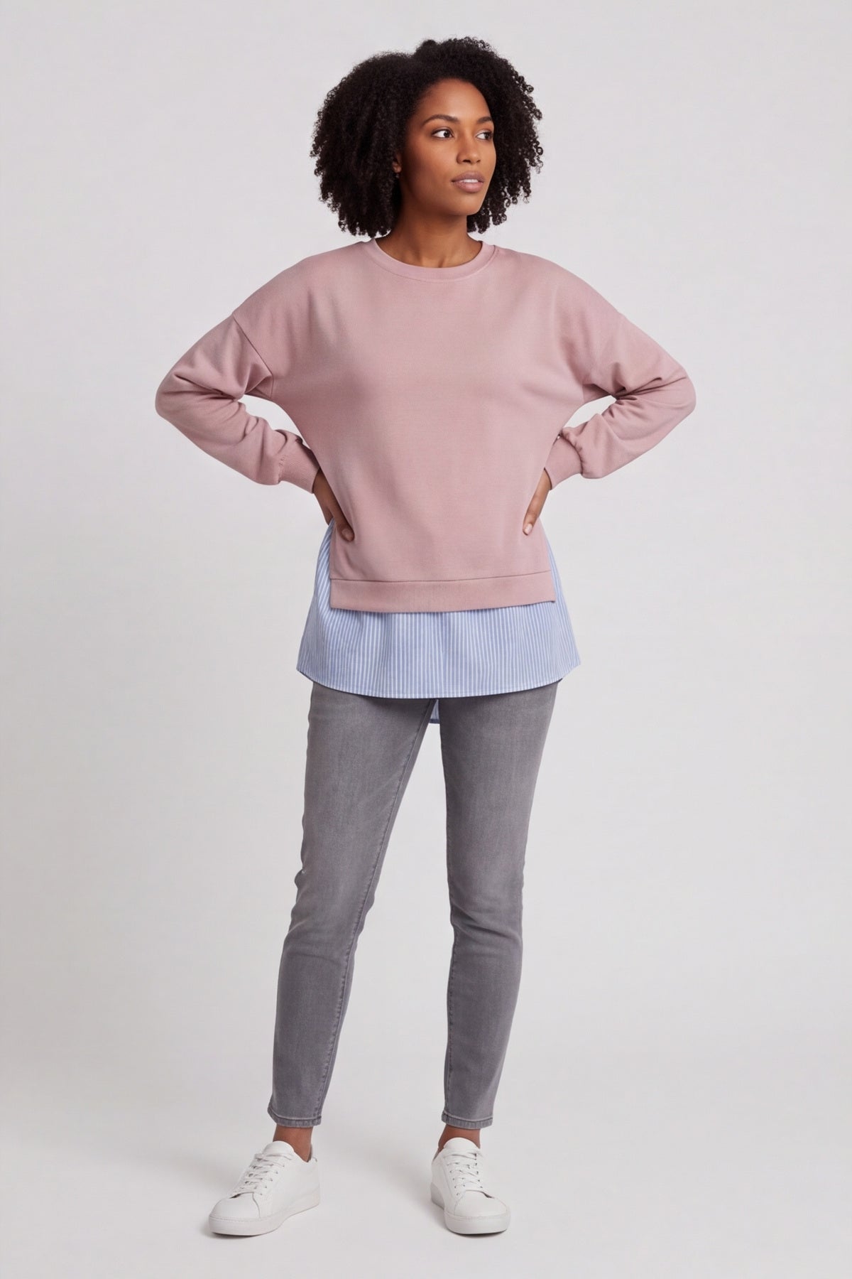 Gail Layer Detail Top Pink – image 5 of 6