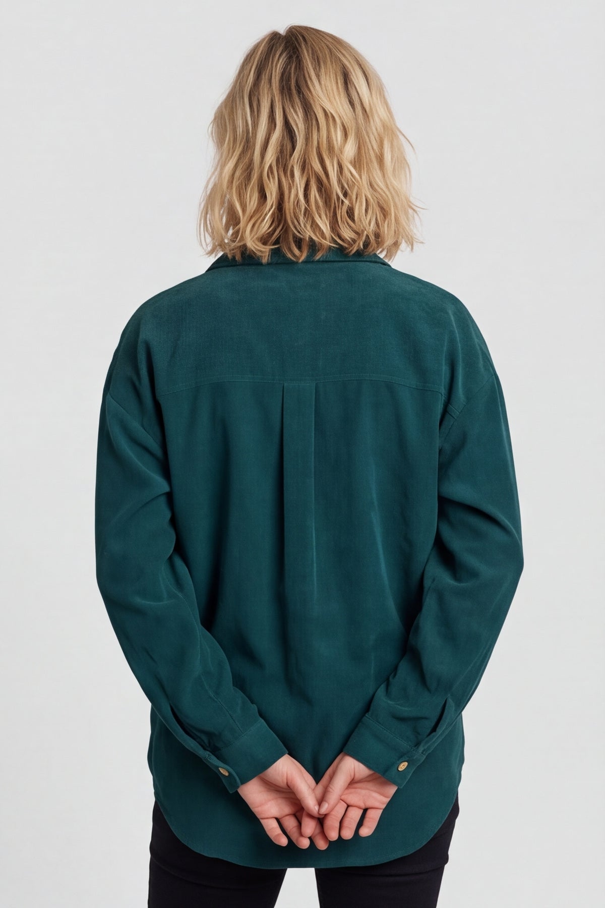 Tonya Needlecord Jacket Bottle Green – image 5 of 6