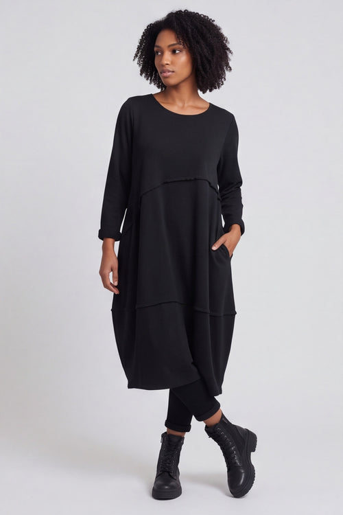 Minnie Seam Detail Cotton Tunic Black – image 5 of 6