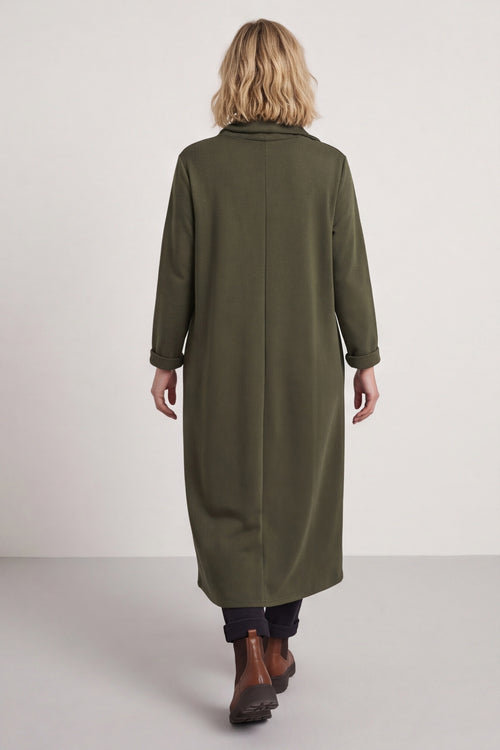 Wanda Zip Polo Cotton Dress Khaki – image 5 of 6