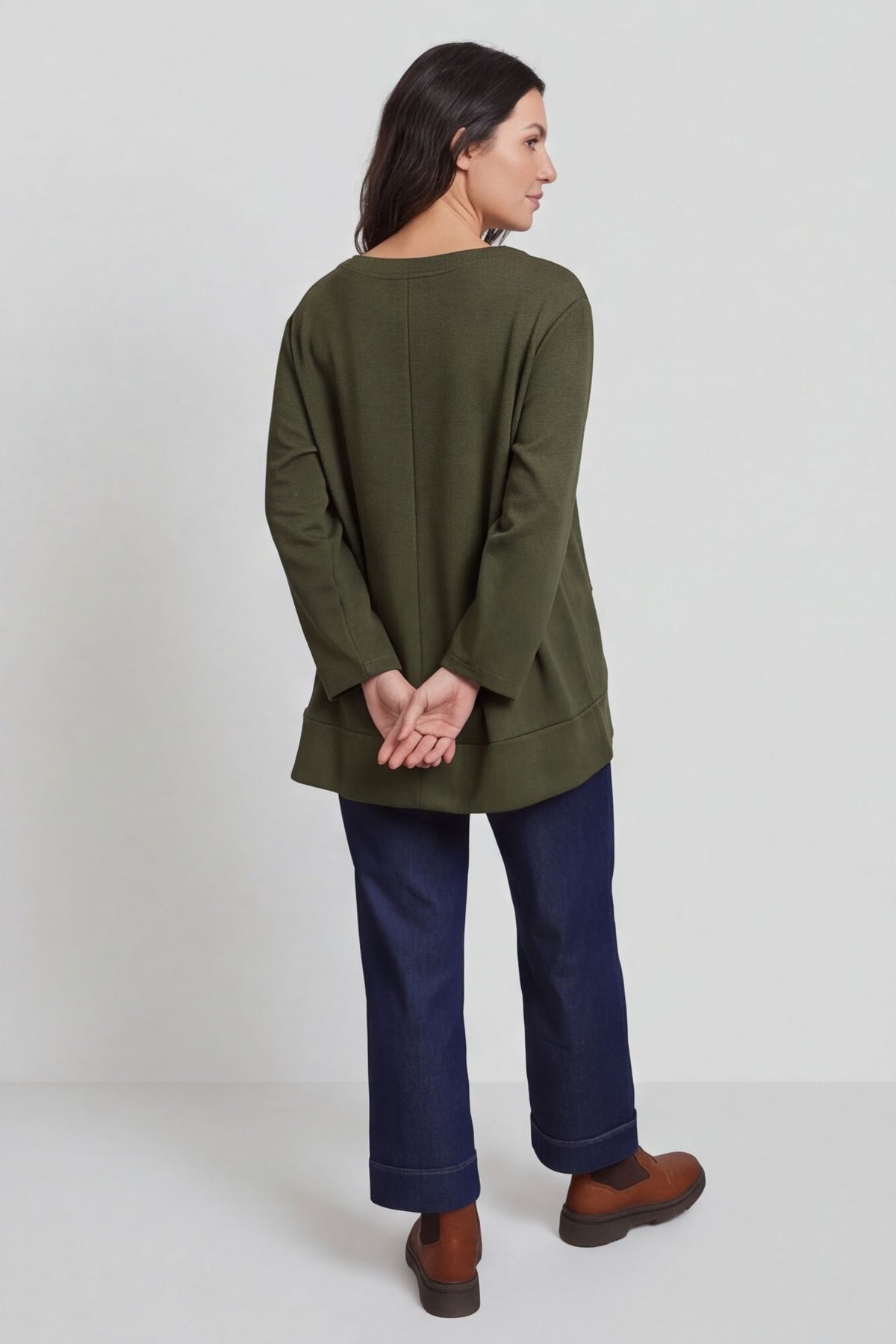 Codie Wool Top Khaki – image 3 of 3