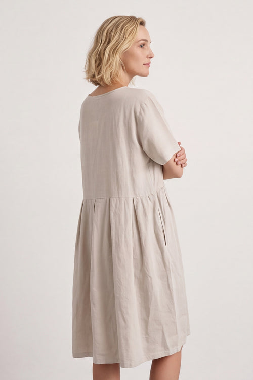 Zouch Linen Cap Sleeve Dress – image 5 of 6