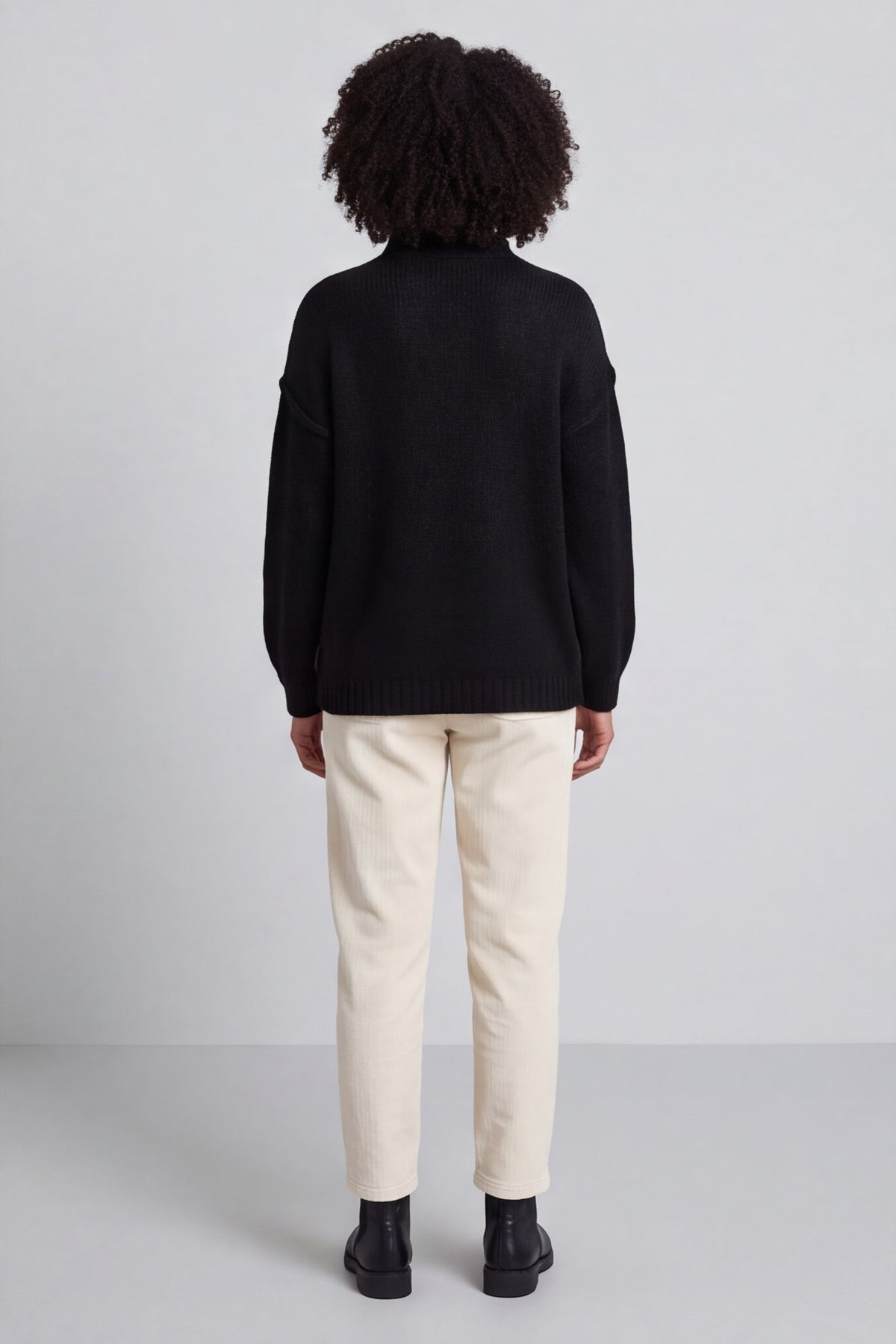 Rodina Argyle Knitted Jumper Black – image 5 of 6