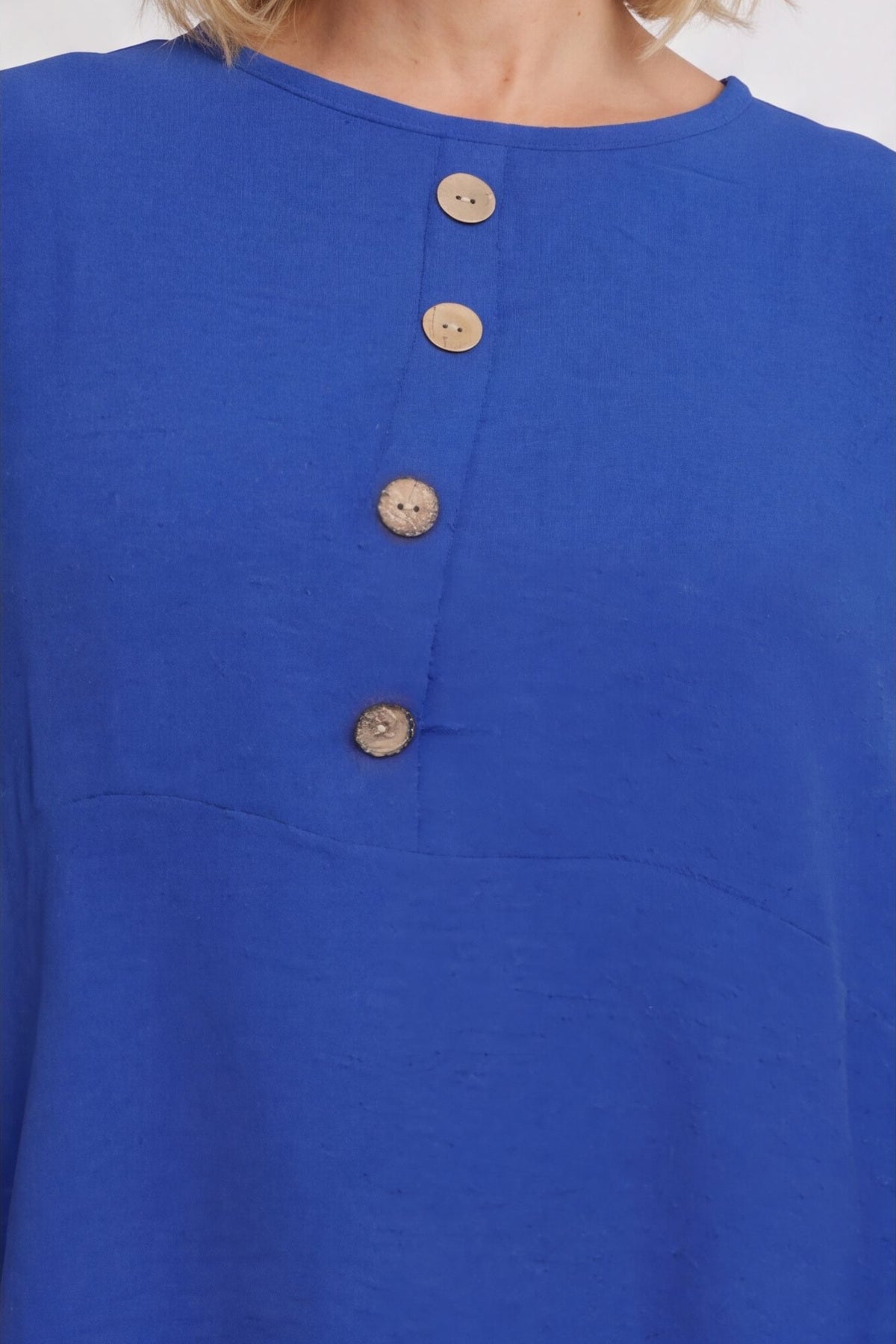 Elianna Button Top Cobalt – image 4 of 5