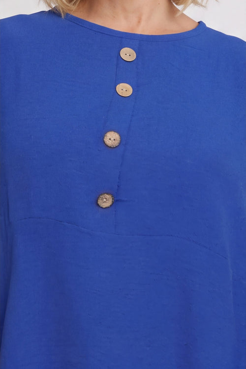 Elianna Button Top Cobalt – image 4 of 5