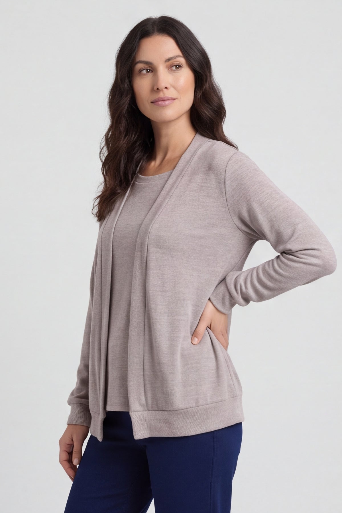 Evianna Knitted Top Mocha – image 5 of 6
