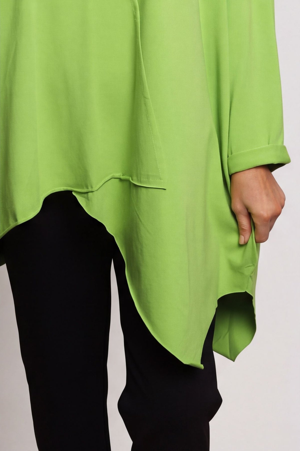 Jodie Dip Side Cotton Top Lime – image 5 of 6