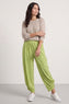 Jacinda Stripe Cotton Trousers Olive – image 5 of 6