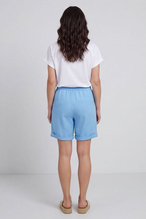 Sydney Linen Shorts Powder Blue – image 5 of 6
