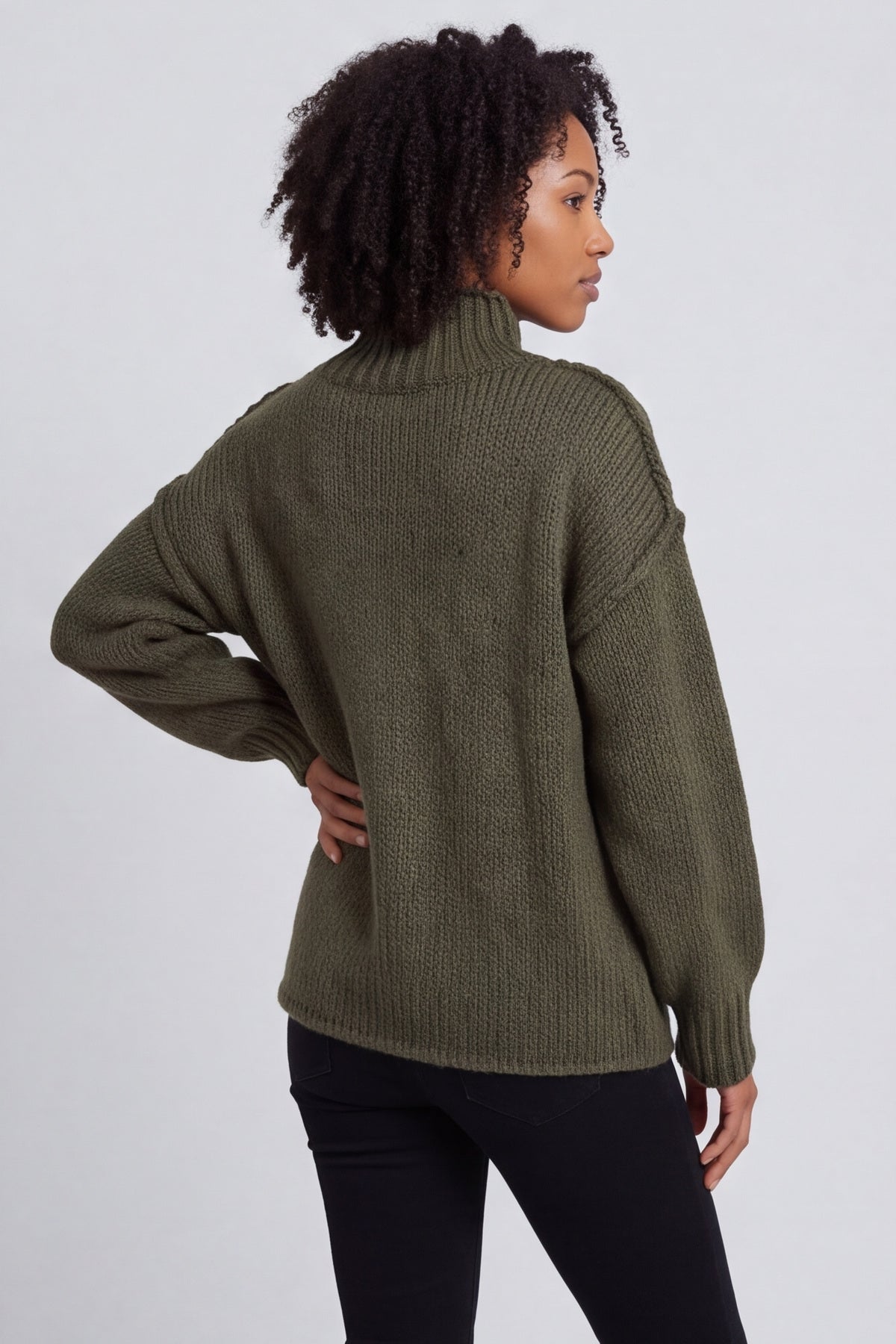 Ciao Knitted Jumper Khaki – image 5 of 6