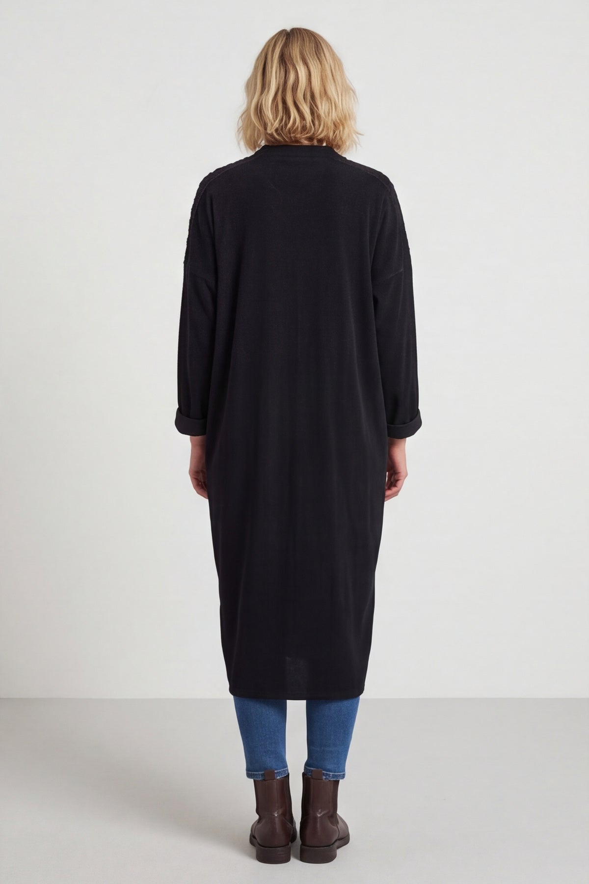 Terrie Needlecord Dress Black – image 5 of 6