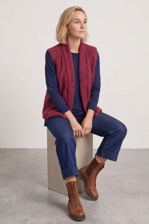Dani Gilet Wine – image 3 of 4