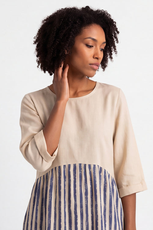 Maia Stripe Linen Dress – image 5 of 6