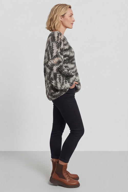 Leatrice Knitted Jumper Stone – image 5 of 6