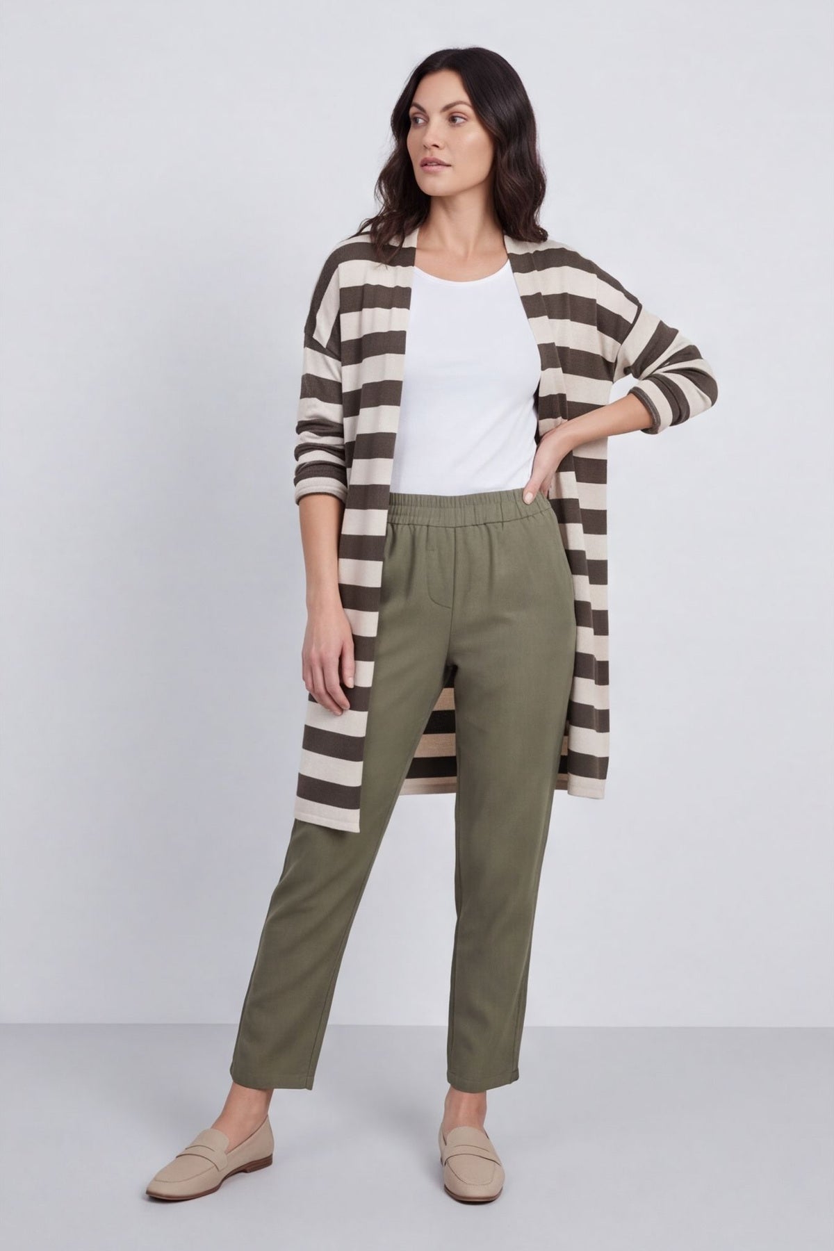 Lizzie Stripped Longline Cardigan – image 5 of 6