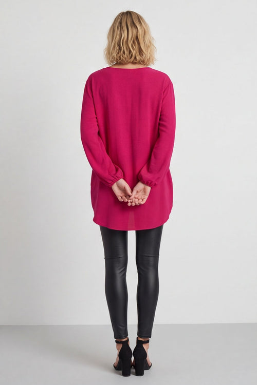 Elianna Button Top Hot Pink – image 5 of 6