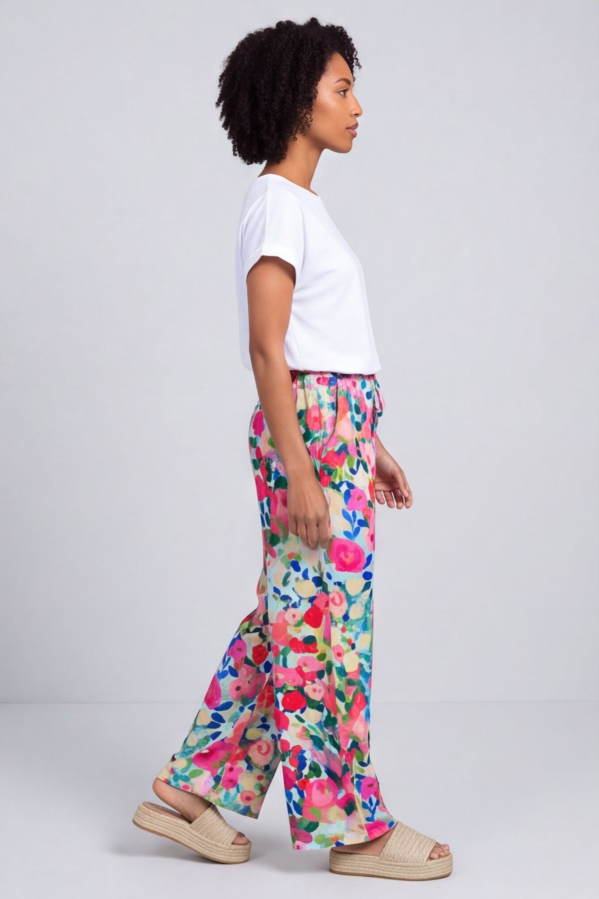 Lelia Print Trousers Mint – image 5 of 6