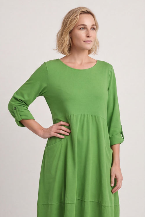 Vanessa Needlecord Dress Green – image 5 of 6