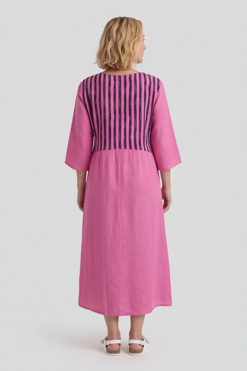 Maia Stripe Linen Dress – image 5 of 6