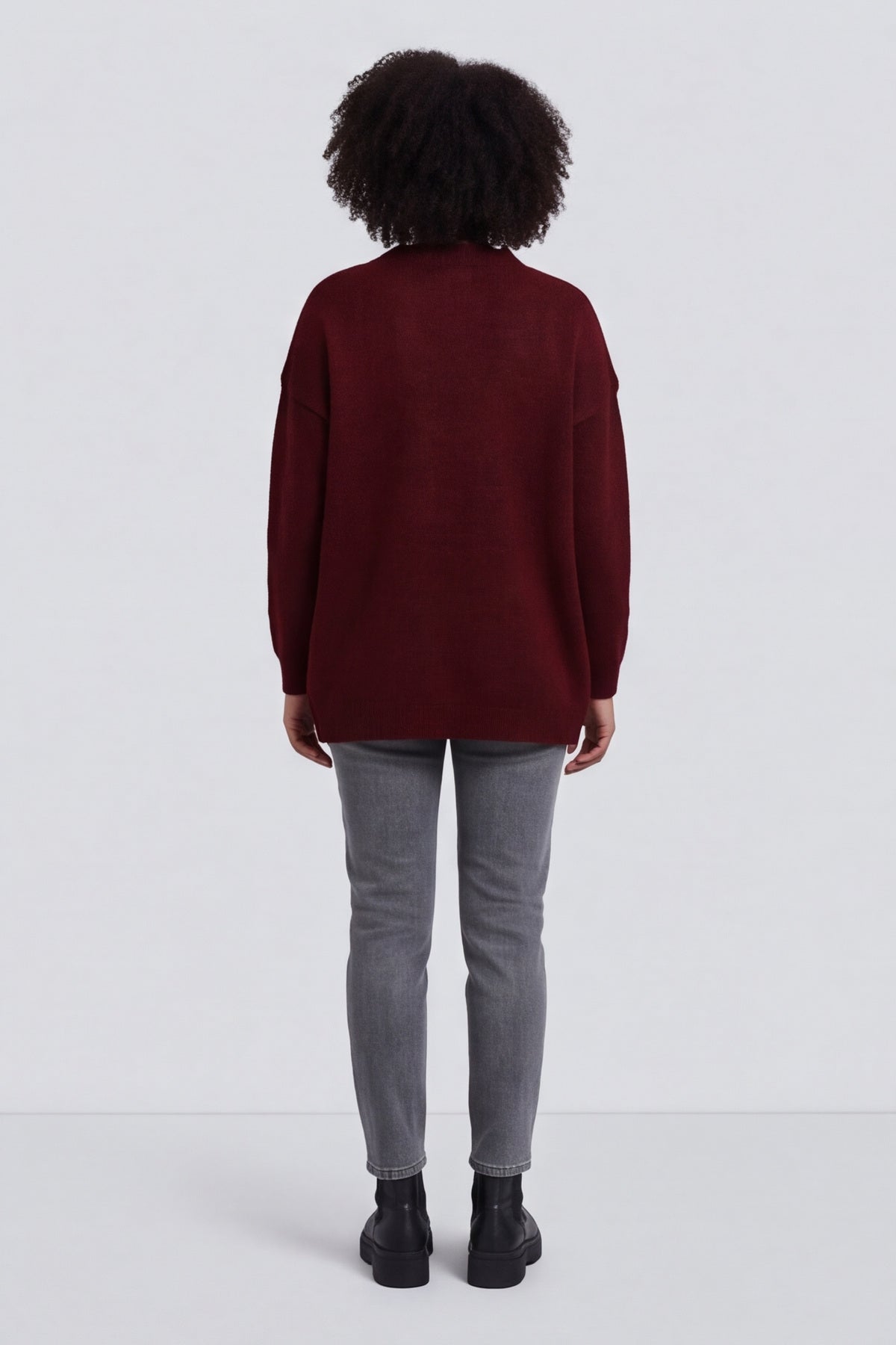 Elaine Knitted Jumper Wine – image 5 of 6