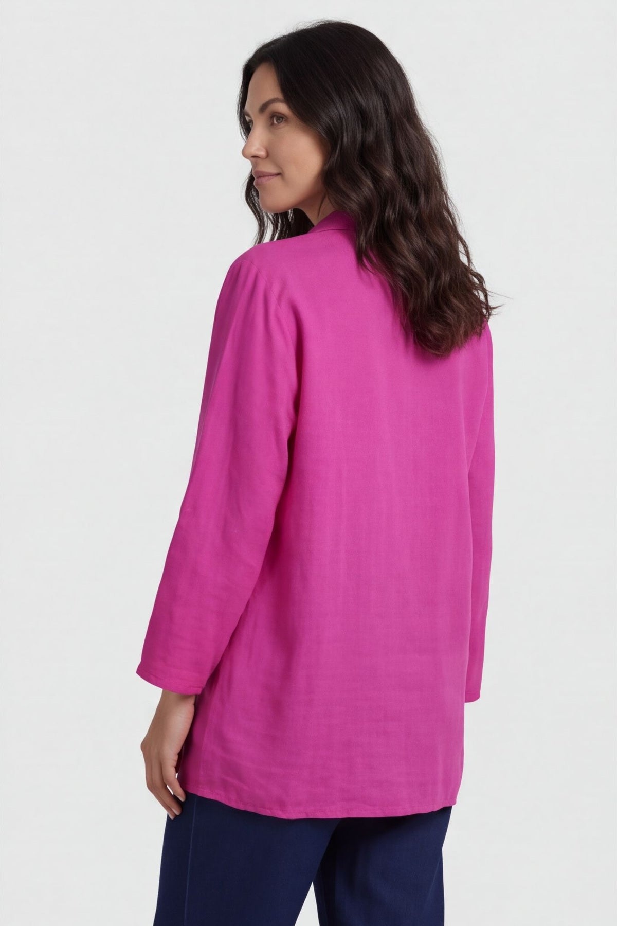 Shyla Check Wrap Top Fuchsia – image 5 of 5