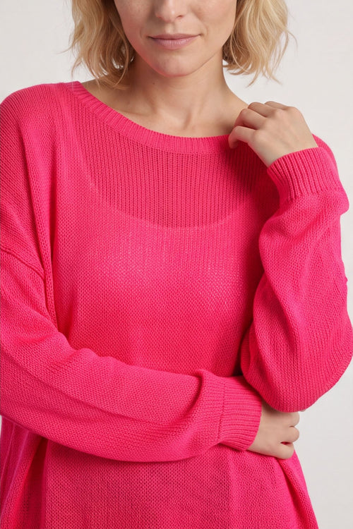 Bamburgh Knit Top Hot Pink – image 5 of 6