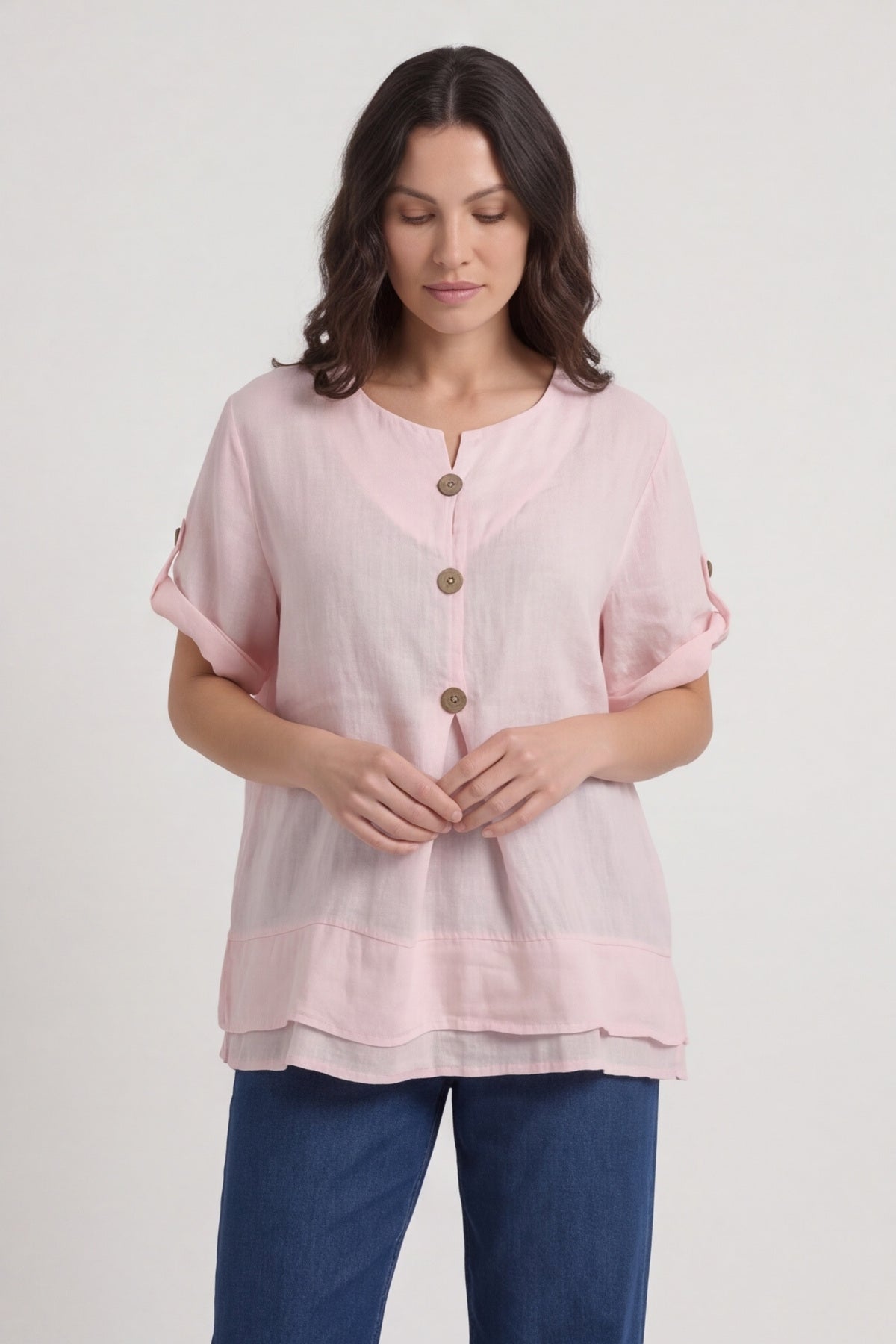 Amara Linen Box Top – image 6 of 6