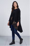 Berenice Print Detail Needlecord Top Black – image 6 of 6