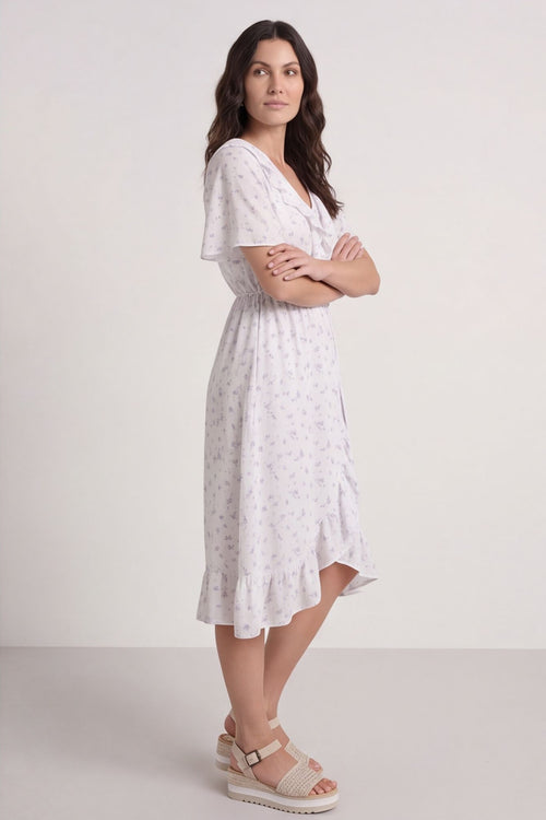 Etienne Floral Wrap Dress Grey – image 4 of 4