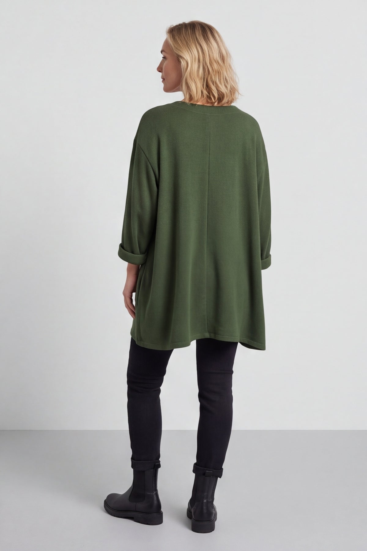 Beverley Oversize Knitted Top Khaki – image 6 of 6