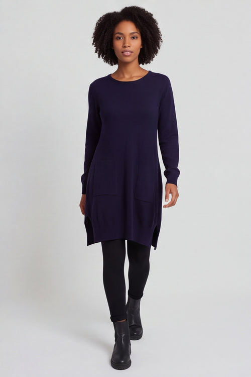 Elisa Pocket Knitted Tunic Navy – image 6 of 6
