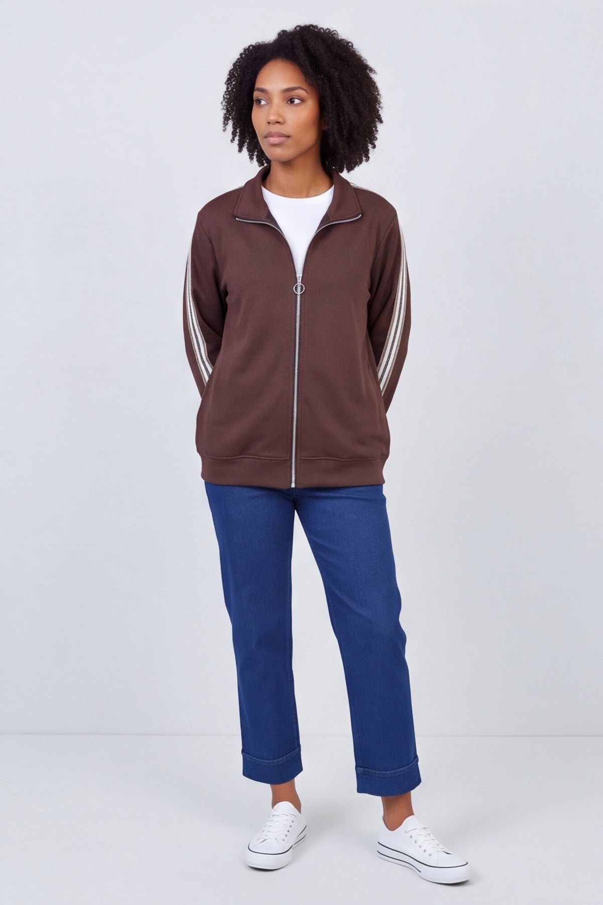 Safiya Zip Jacket Cocoa – image 6 of 6