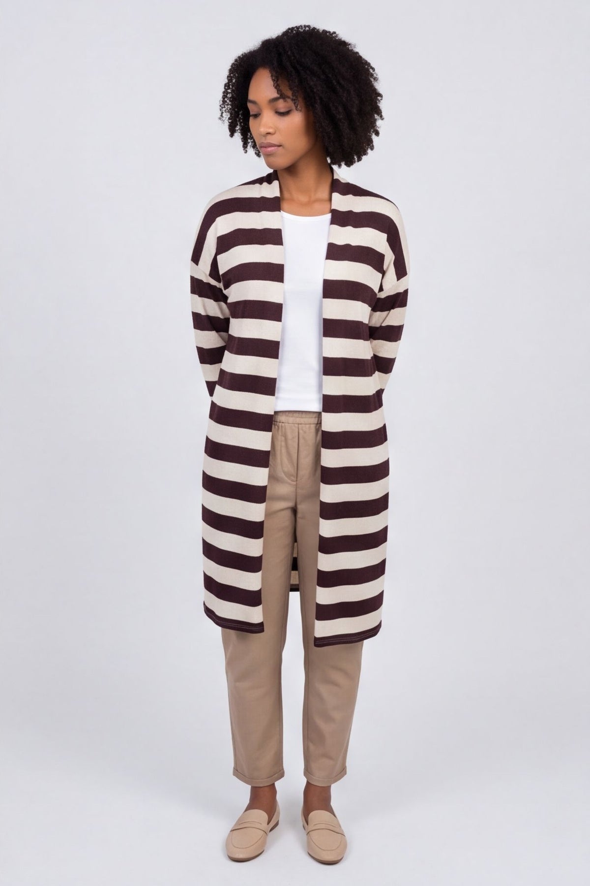 Lizzie Stripped Longline Cardigan – image 6 of 6