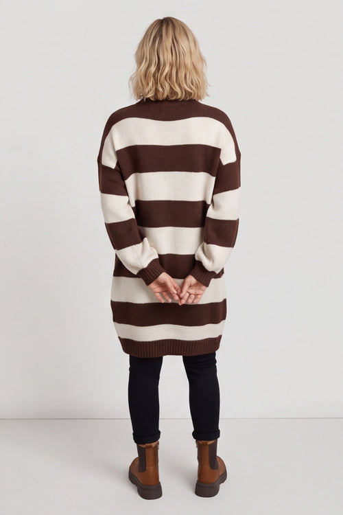 Osanna Stripe Knitted Jumper Cocoa – image 6 of 6