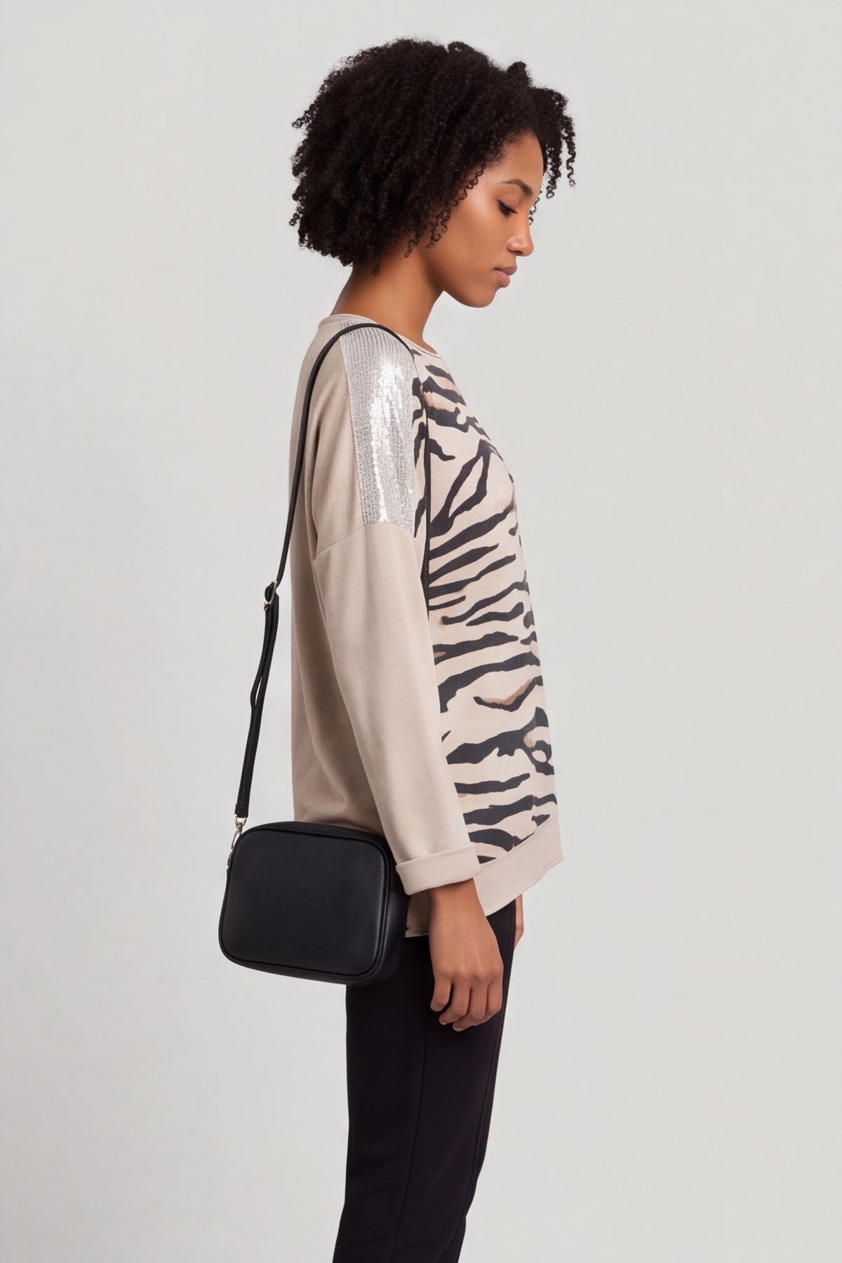 Estella Print Cotton Top Stone – image 6 of 6