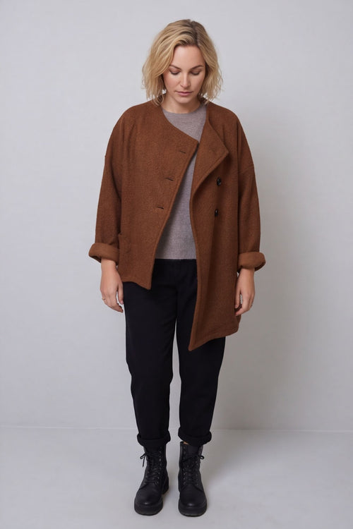 Shona Boucle Jacket Nutmeg – image 5 of 5