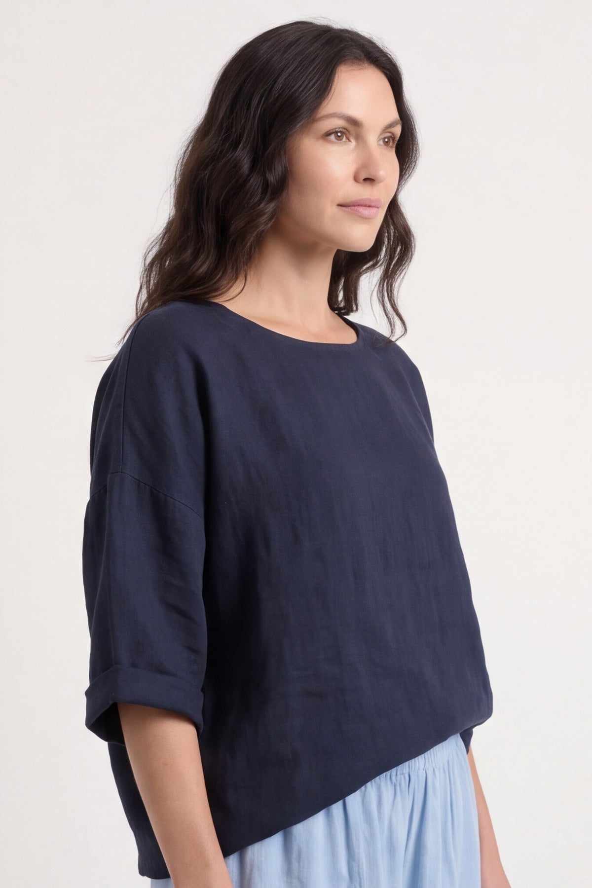 Clarisse ButtonPocket Linen Trousers – image 6 of 6