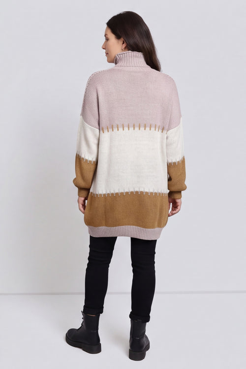 Doris Polo Knitted Jumper Mocha – image 6 of 6